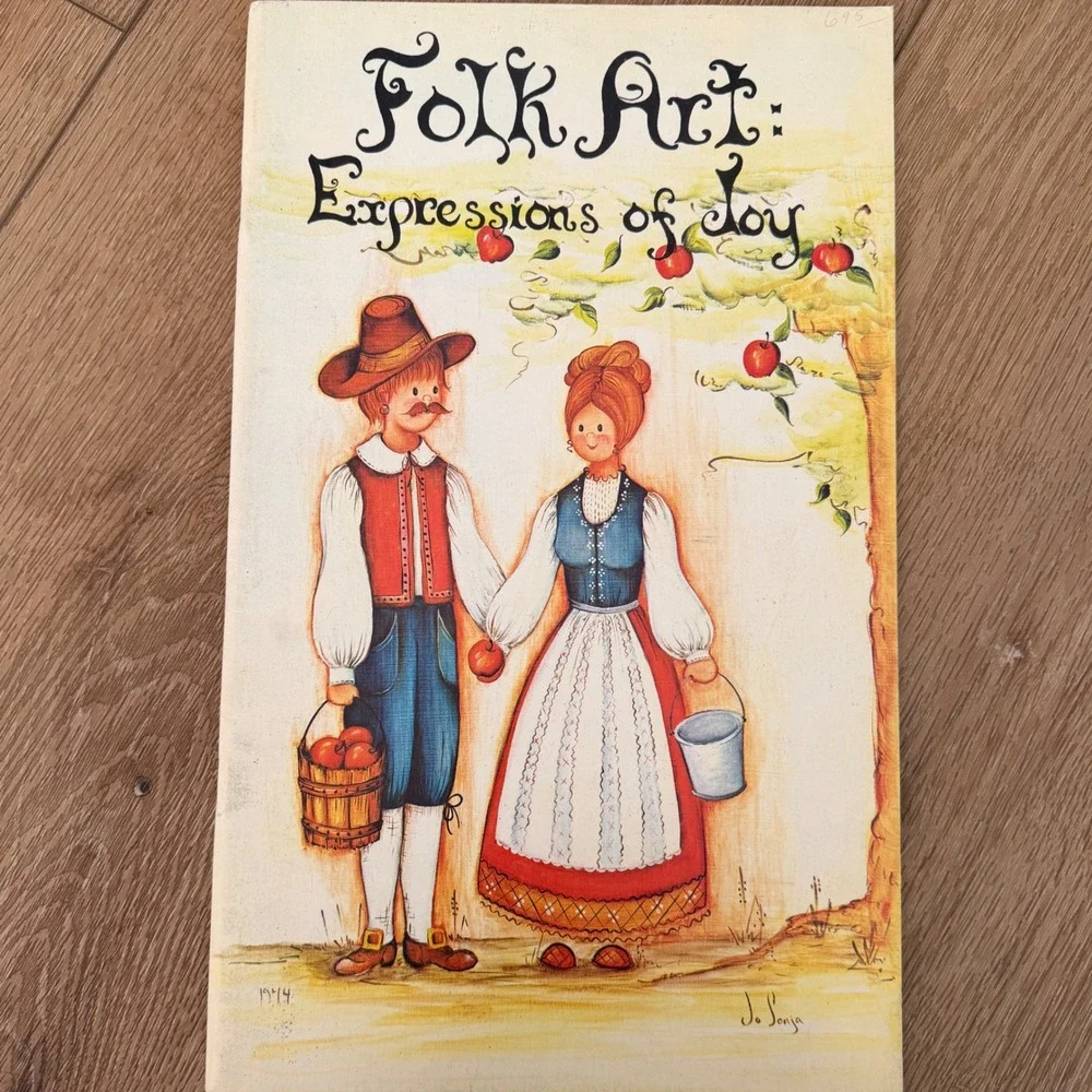 Vintage Jo Sonja Folk Art Expressions of Joy Painting Books Vol 1-5 Set 1975
